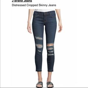 J Brand cropped distressed ripped jeans Size 27